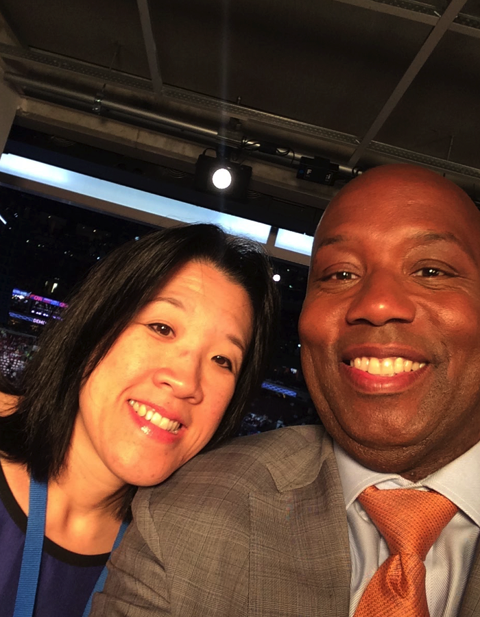 Here I am with Charter’s GVP of News and Local Programming, Bernie Han, on night three of the convention.